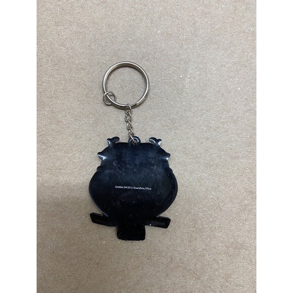 Geddes Colorful Owl Rubber Key Ring Some Wear 3.5 in - Picture 3 of 4